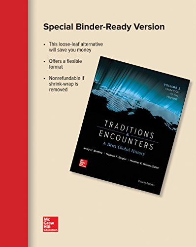 Looseleaf Traditions &amp; Encounters: a Brief Global History Volume 2 with Connect 1-Term Access Card  4th 2016 9781259764127 Front Cover