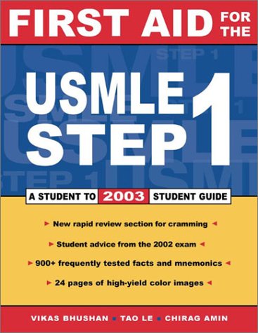 First Aid for the USMLE Step 1 13th 2003 (Revised) 9780071399128 Front Cover