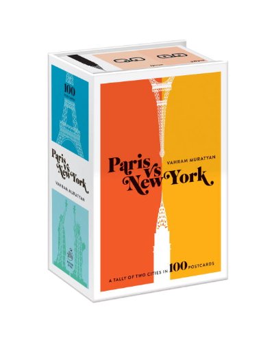 Paris Versus New York Postcard Box A Tally of Two Cities in 100 Postcards N/A 9780307955128 Front Cover