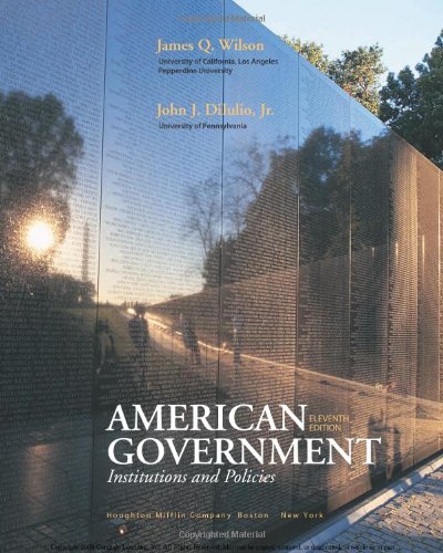 American Government Institutions and Policies 11th 2008 9780618956128 Front Cover