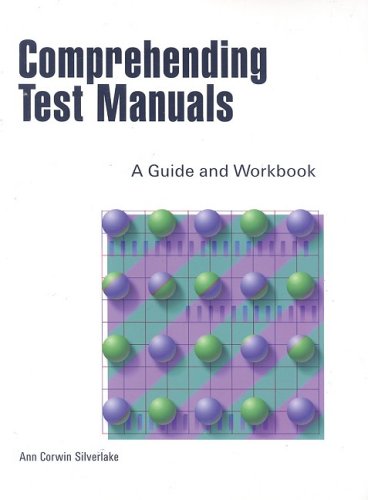 Comprehending Test Manuals A Guide and Workbook  1998 9781884585128 Front Cover