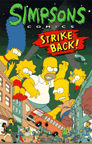 Simpsons Comics Strike Back!   1996 9780060952129 Front Cover