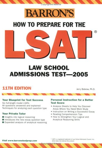 How to Prepare for the LSAT Law School Admission Test 11th 2005 9780764124129 Front Cover