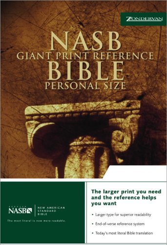 NASB Giant Print Reference Bible   2001 (Large Type) 9780310919131 Front Cover