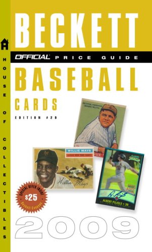 Official Beckett Price Guide to Baseball Cards 2009, Edition #29  Large Type  9780375723131 Front Cover