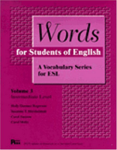Words for Students of English A Vocabulary Series for ESL  1992 9780472082131 Front Cover