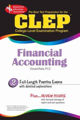 CLEPï¿½ Financial Accounting   2008 9780738603131 Front Cover
