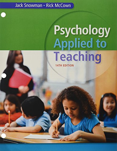 Psychology Applied to Teaching + Mindtap Psychology, 1 Term 6 Months Printed Access Card:   2015 9781305623132 Front Cover