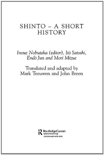 Shinto A Short History  2003 9780415319133 Front Cover
