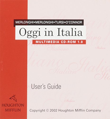 OGGI IN ITALIA-CD (SW) N/A 9780618158133 Front Cover