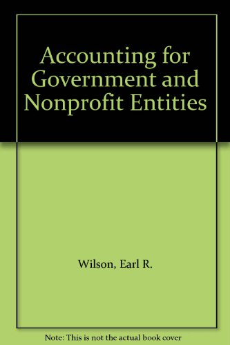 Accounting for Governmental and Nonprofit Entities 11th 1999 9780072376135 Front Cover