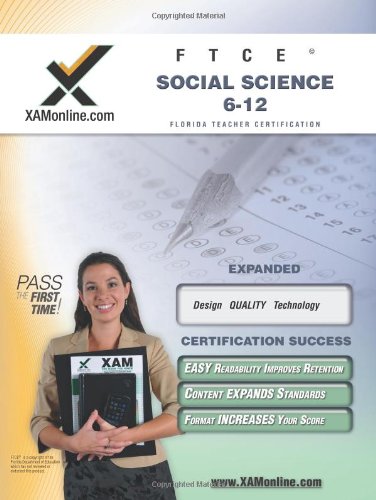 FTCE Social Science 6-12 Teacher Certification Test Prep Study Guide  N/A 9781607870135 Front Cover