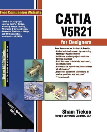 CATIA V5R21 FOR DESIGNERS               N/A 9781936646135 Front Cover