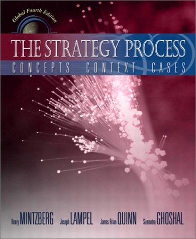 Strategy Process  4th 2003 9780130479136 Front Cover