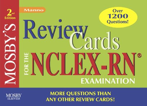 Mosby's Review Cards for the NCLEX-RNÂ® Examination  2nd 2006 (Revised) 9780323040136 Front Cover