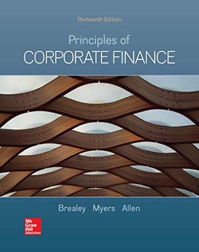 Loose-Leaf for Principles of Corporate Finance  13th 2020 9781260465136 Front Cover