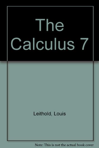 Calculus  7th 1997 9780673469137 Front Cover