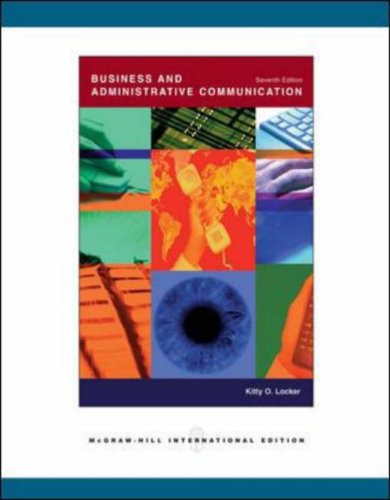 Business and Administrative Communication N/A 9780071116138 Front Cover
