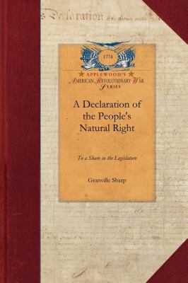 Declaration of the People's Natural Ri  N/A 9781429017138 Front Cover