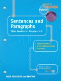 Elements of Language Sentences and Paragraphs - Grade 6 N/A 9780030563140 Front Cover