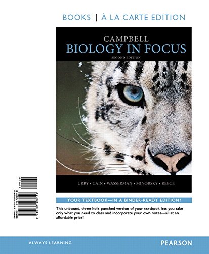Campbell Biology in Focus: Books a La Carte Edition  2015 9780134203140 Front Cover