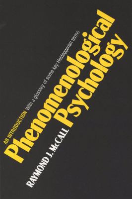 Phenomenological Psychology An Introduction  1983 9780299094140 Front Cover