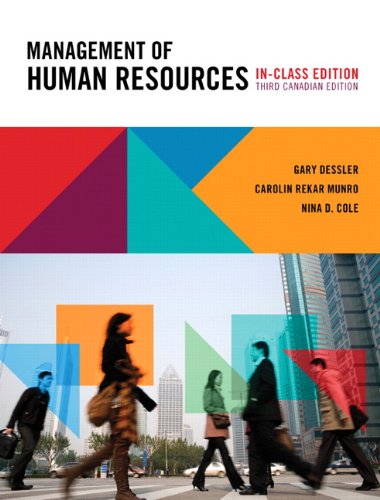 Management of Human Resources  3rd 2011 9780321687142 Front Cover