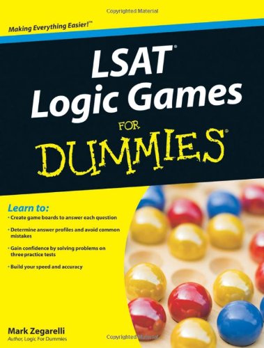 LSAT Logic Games for Dummies   2010 9780470525142 Front Cover