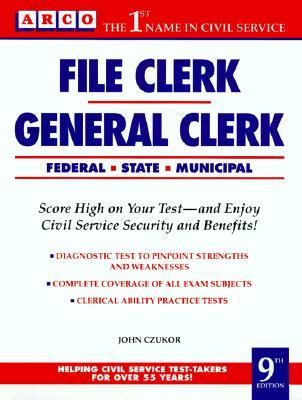 File Clerk - General Clerk : Federal - State - Municipal 9th 9780671847142 Front Cover