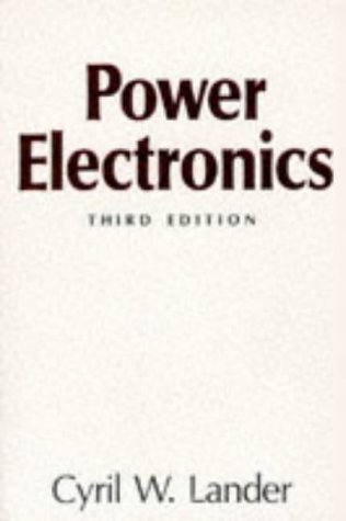Power Electronics  3rd 1993 (Revised) 9780077077143 Front Cover