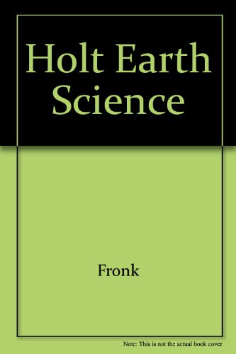 Holt Earth Science Student Manual, Study Guide, etc.  9780030325144 Front Cover