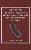 Evidence 2014: A Concise Comparison of the Federal Rules With the California Code  2014 9780314290144 Front Cover