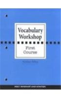 Vocabulary Workshop Course 1 1st 9780030430145 Front Cover