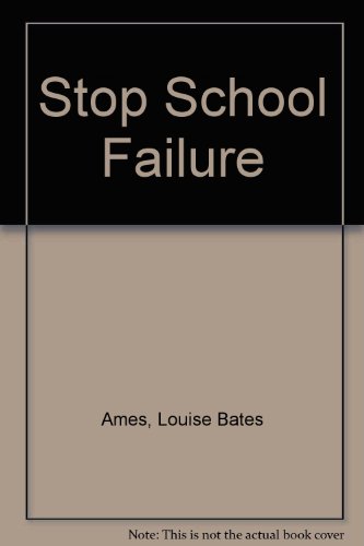 Stop School Failure  1972 9780060101145 Front Cover