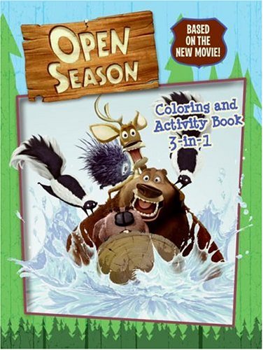 Open Season Coloring and Activity Book 3-in-1 N/A 9780060846145 Front Cover