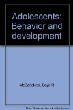 Adolescents : Behavior and Development  1970 9780030890147 Front Cover