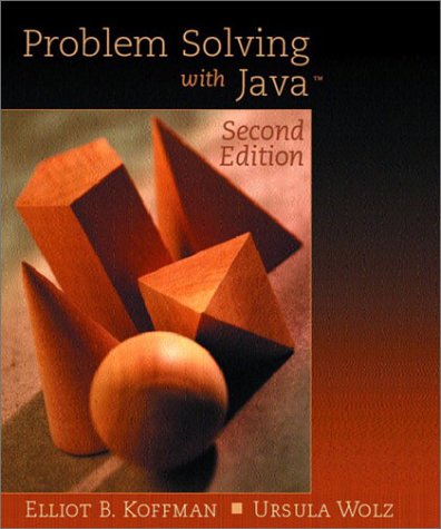 Problem Solving with Java  2nd 2002 9780201722147 Front Cover