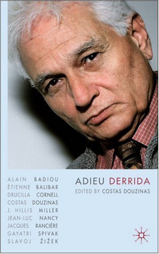 Adieu, Derrida   2007 9780230007147 Front Cover