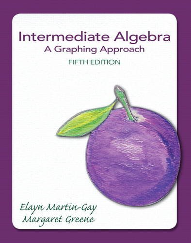 Intermediate Algebra A Graphing Approach 5th 2014 9780321880147 Front Cover