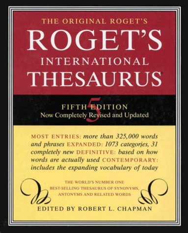 Roget International Thesaurus Index 5E  5th 1992 9780062700148 Front Cover
