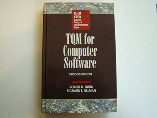 TQM for Computer Software  2nd 1994 9780070183148 Front Cover