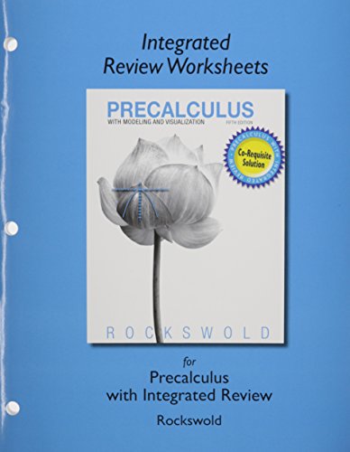 Integrated Review Worksheets   2015 9780321972149 Front Cover