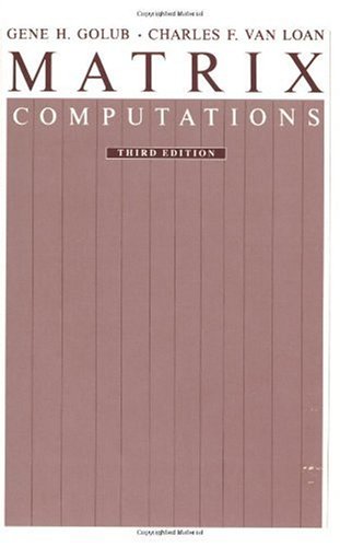 Matrix Computations  3rd 1996 9780801854149 Front Cover