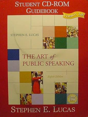 Art of Public Speaking Student CD-ROM 8th 2004 9780072564150 Front Cover