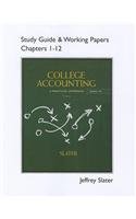 Study Guide and Working Papers for College Accounting Chapters 1-12  12th 2013 (Revised) 9780132772150 Front Cover