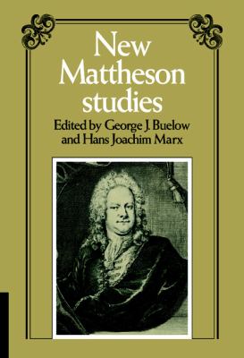 New Mattheson Studies   1983 9780521251150 Front Cover