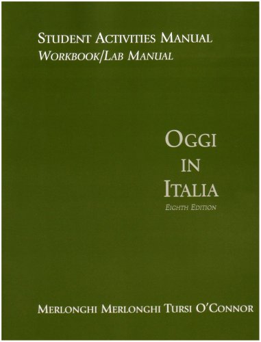 Oggi in Italia  8th 2007 9780618678150 Front Cover