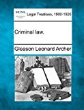 Criminal Law  N/A 9781240128150 Front Cover