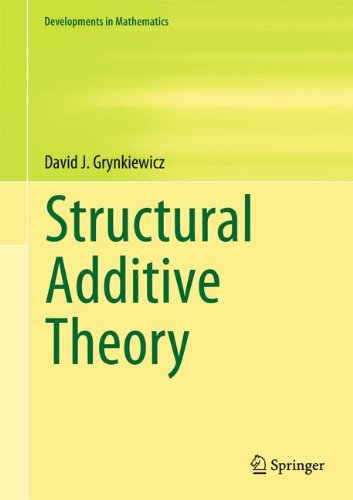 Structural Additive Theory   2013 9783319004150 Front Cover
