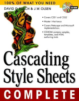 Cascading Style Sheets Complete  N/A 9780072129151 Front Cover